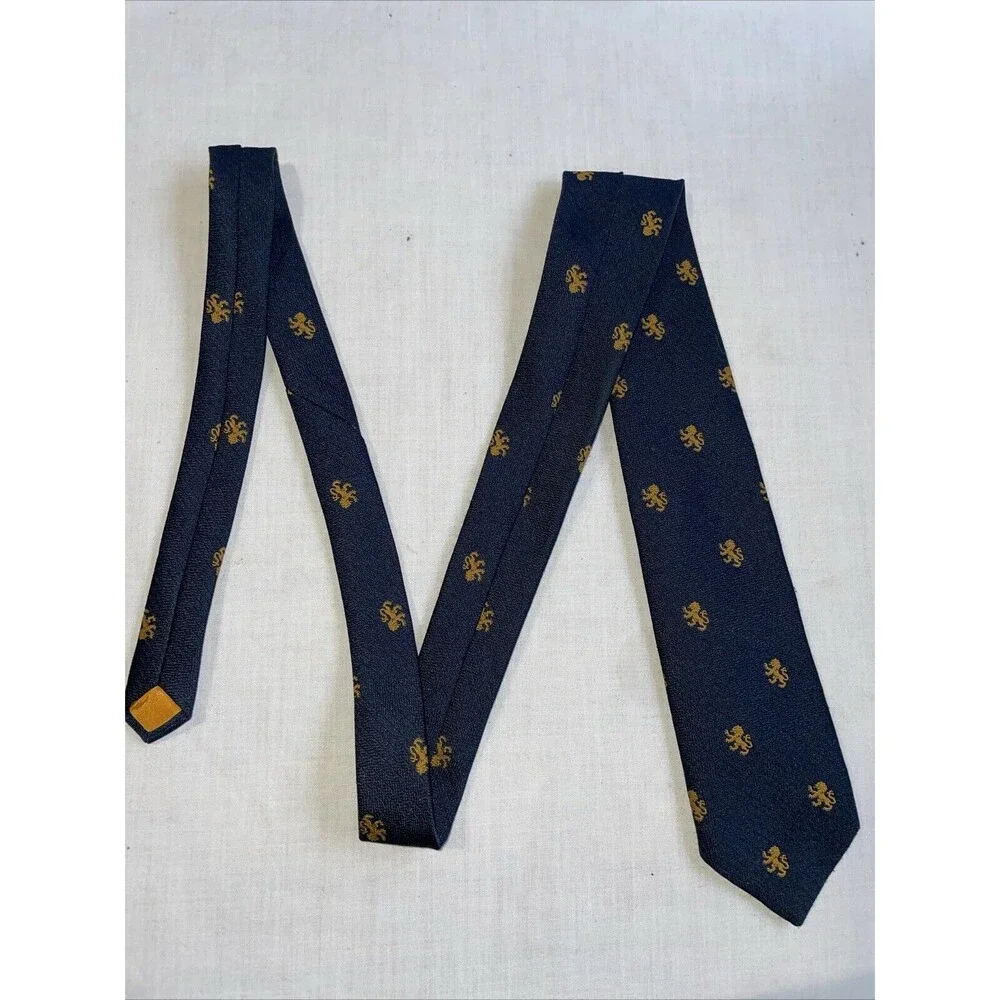 Lochcarron Men’s Dress Tie Size 52” Blue Polyester Business Formal